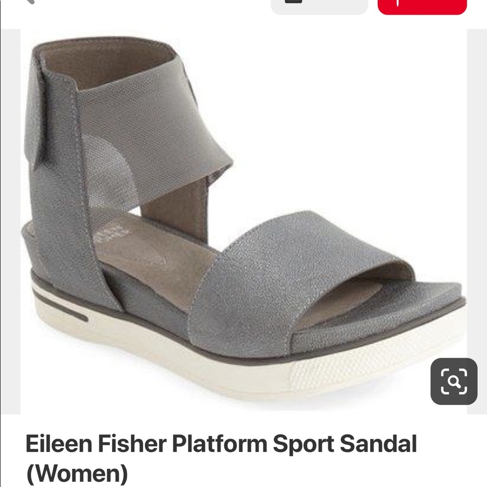 Eileen Fisher sports platform sandals size 8